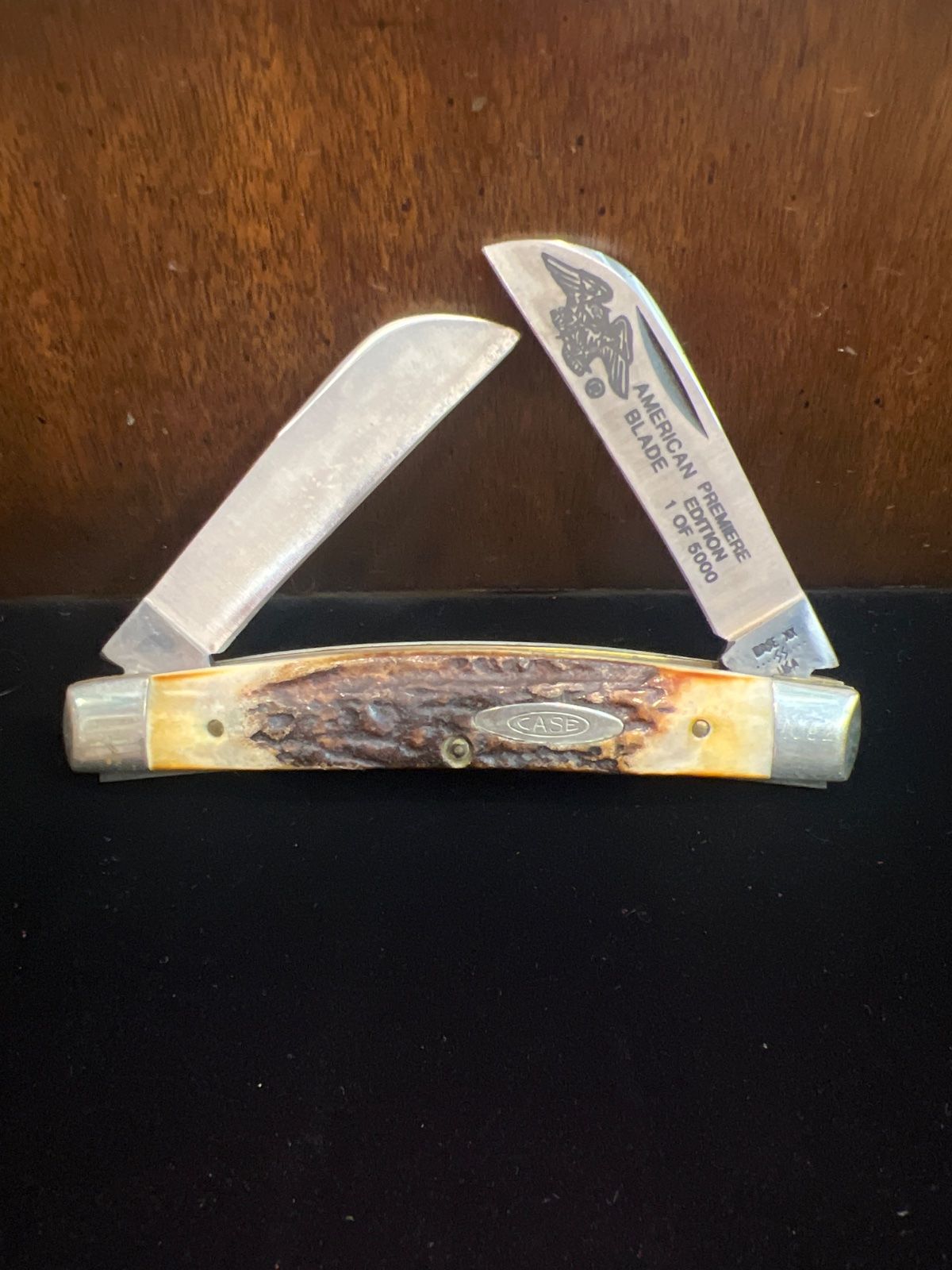 Case XX USA 1982 Stag 5288 SSP American Blade Premiere Edition Congress No Resv.