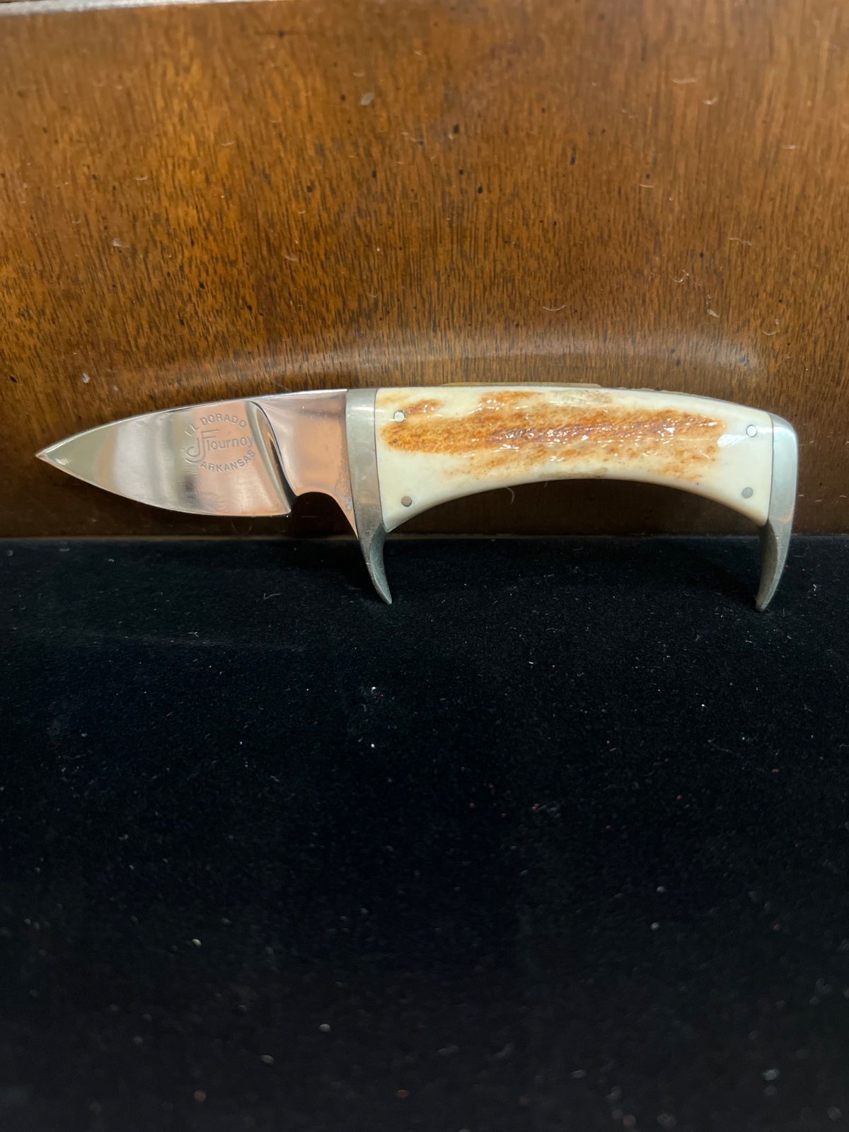 1492-82 J. Tourney El Dorado Arkansas Stag Handle Skinner