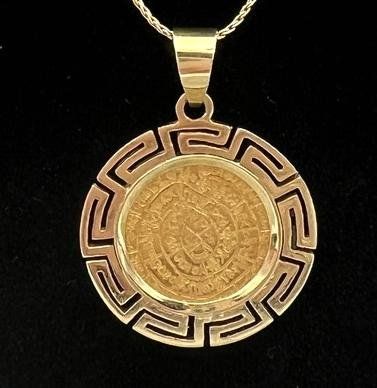 18 Coin Shape Ant Design 14K 2