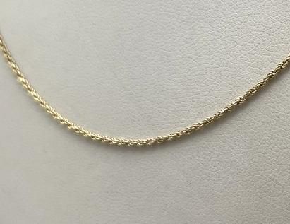 14k Gold Rope Chain Necklace Delicate Fine Jewelry. 18" Chain. 4