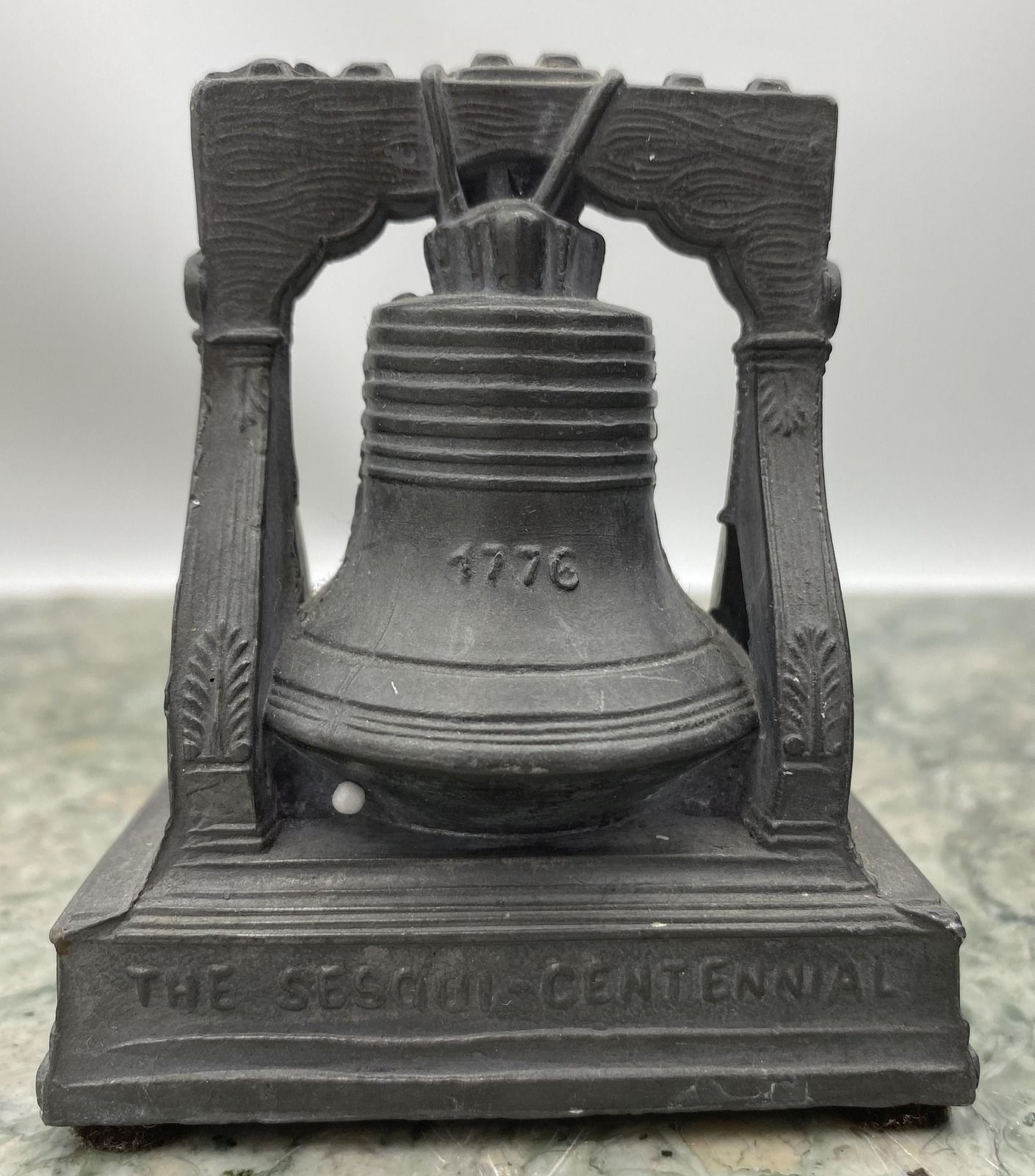 1926 Sesqui-Centennial Liberty Bell Cast Metal Bookend 1776