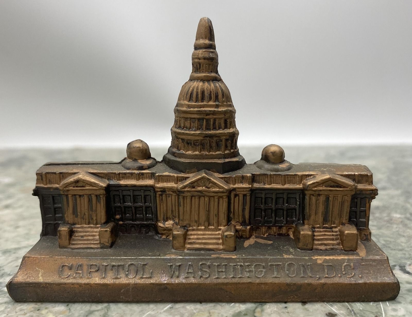 Vintage Cast Metal Capitol Building Souvenir Washington DC