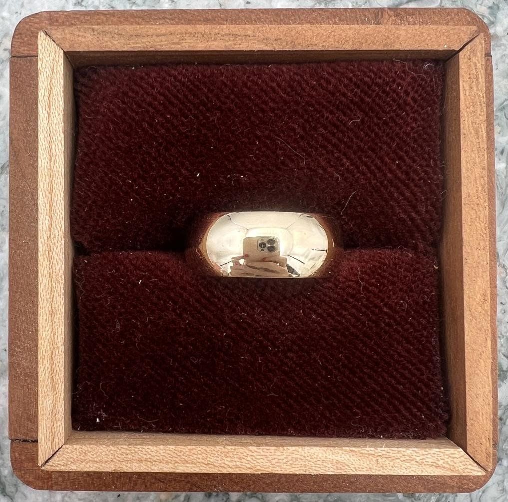 14k Wide Gold Band Ring