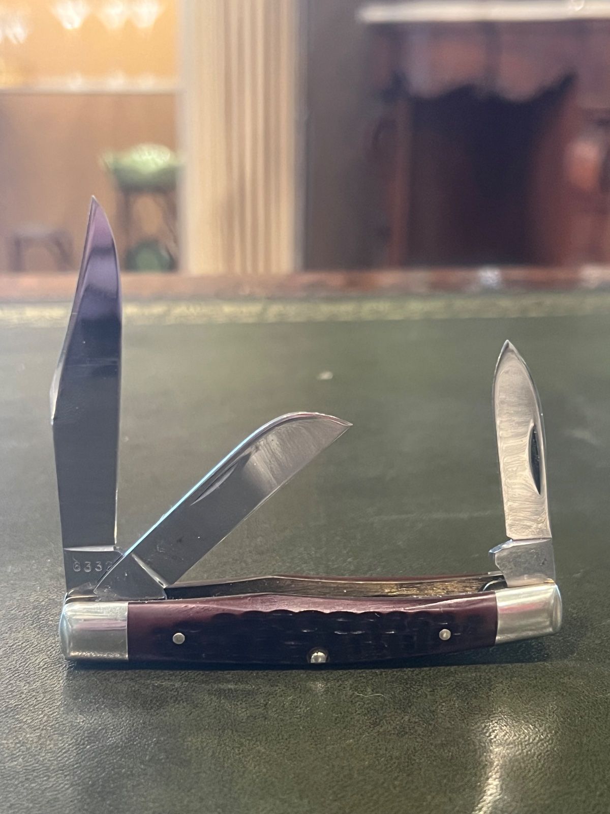 Case XX USA 6332 Stockman Pocket Knife Delrin Handle 1974 6-Dot 3