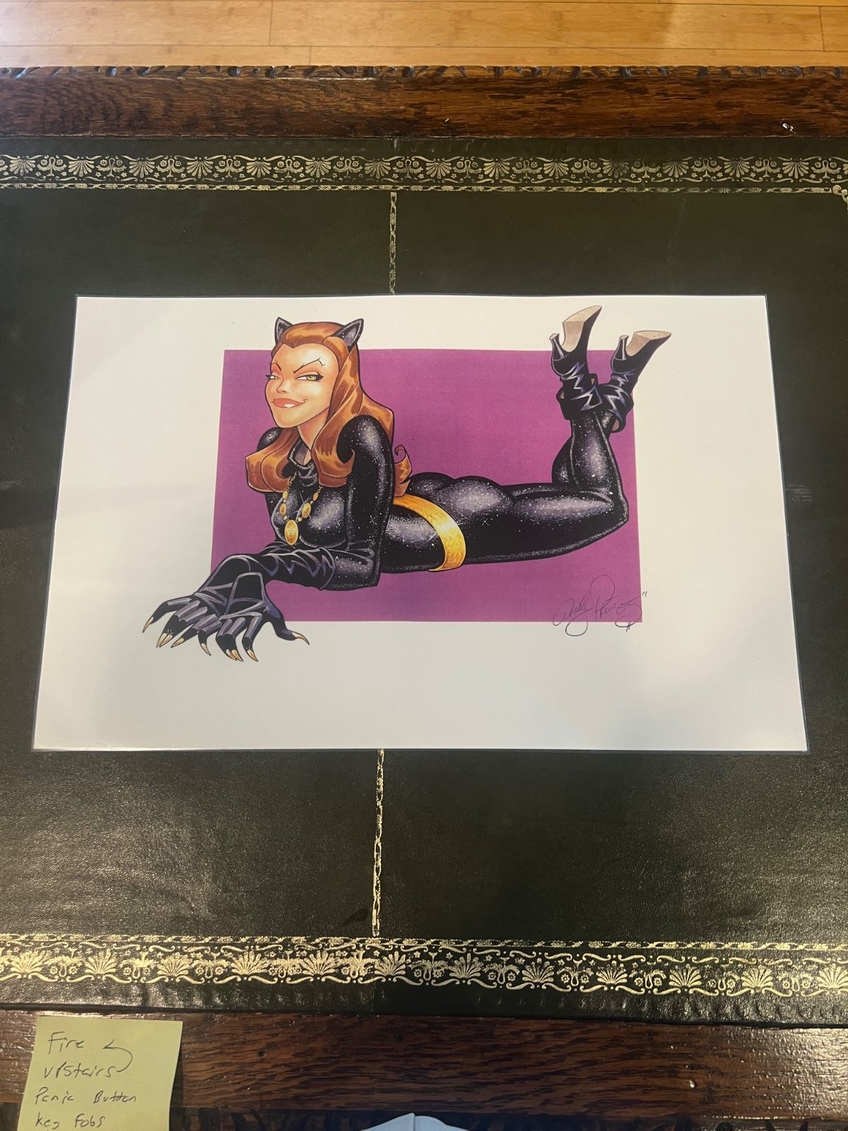 Adam Hughes Catwoman Art Print Signed DC Comics Pin-Up Poster