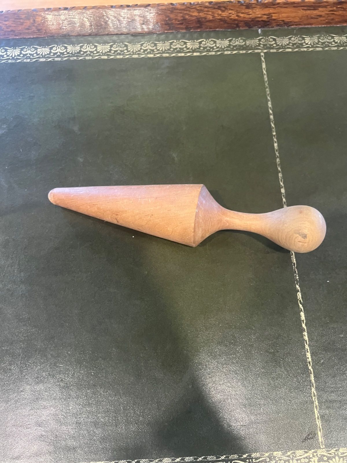 Vintage Wooden Sock Darner Darning Egg Mushroom Sewing Tool