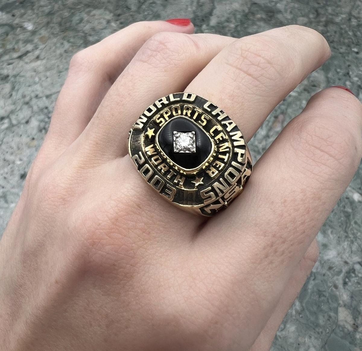 10k 2003 World Champions Sports Center Worth Championship Ring 5