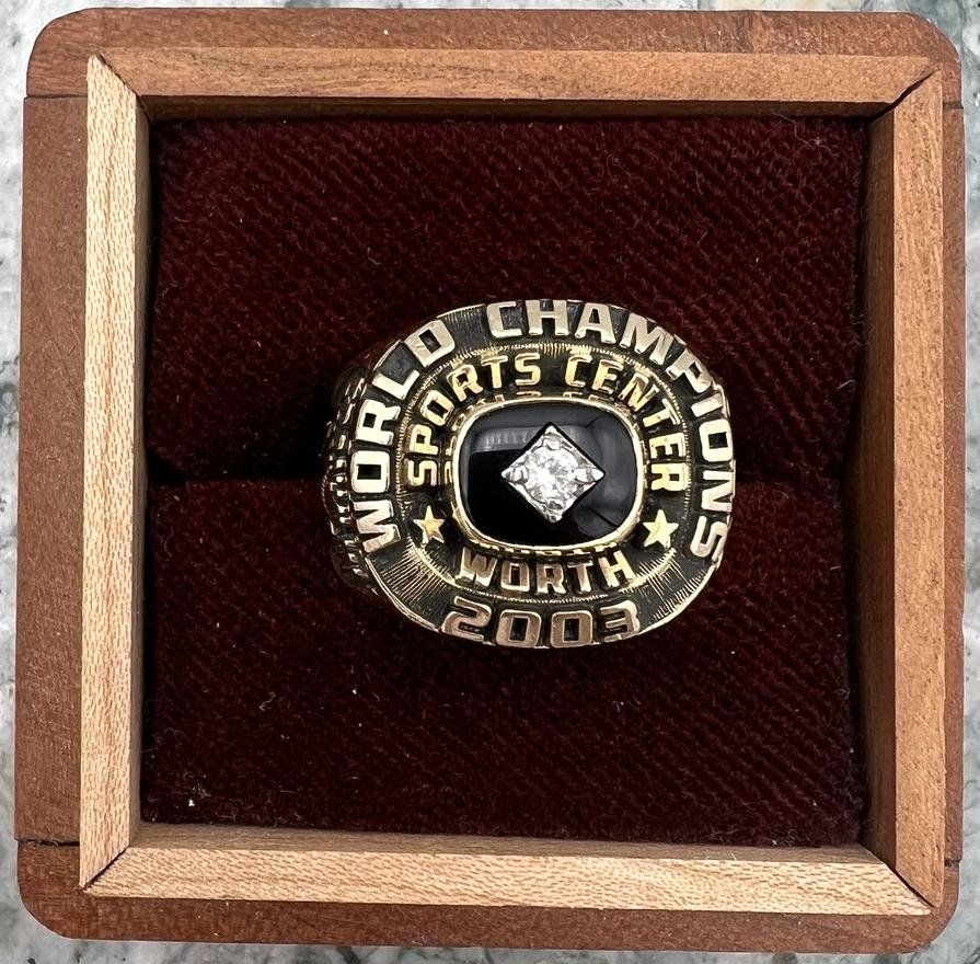 10k 2003 World Champions Sports Center Worth Championship Ring
