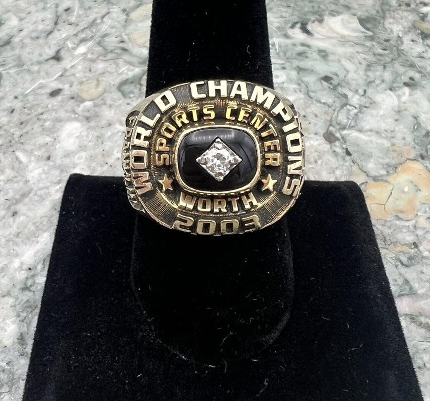 10k 2003 World Champions Sports Center Worth Championship Ring 2