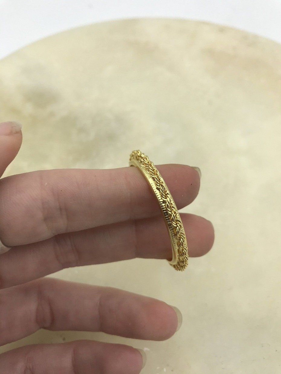 14k Gold Rope 1oz Gold Krugerrand Coin Bezel 2