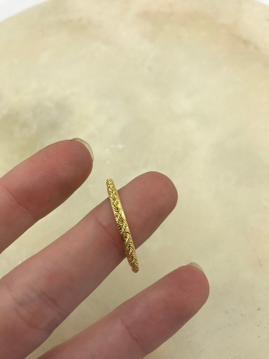 14k Gold Rope 1/4oz Eagle Coin Bezel 2