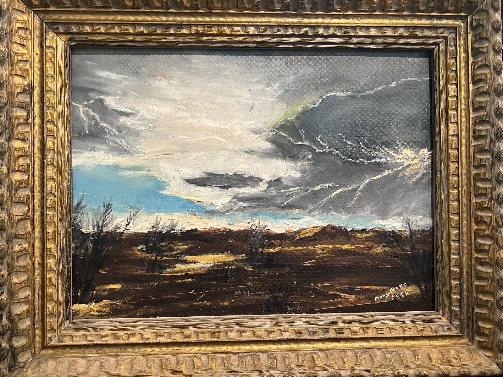 Mary Ann Sanders Mississippi Artist Oil Painting Landscape 1965