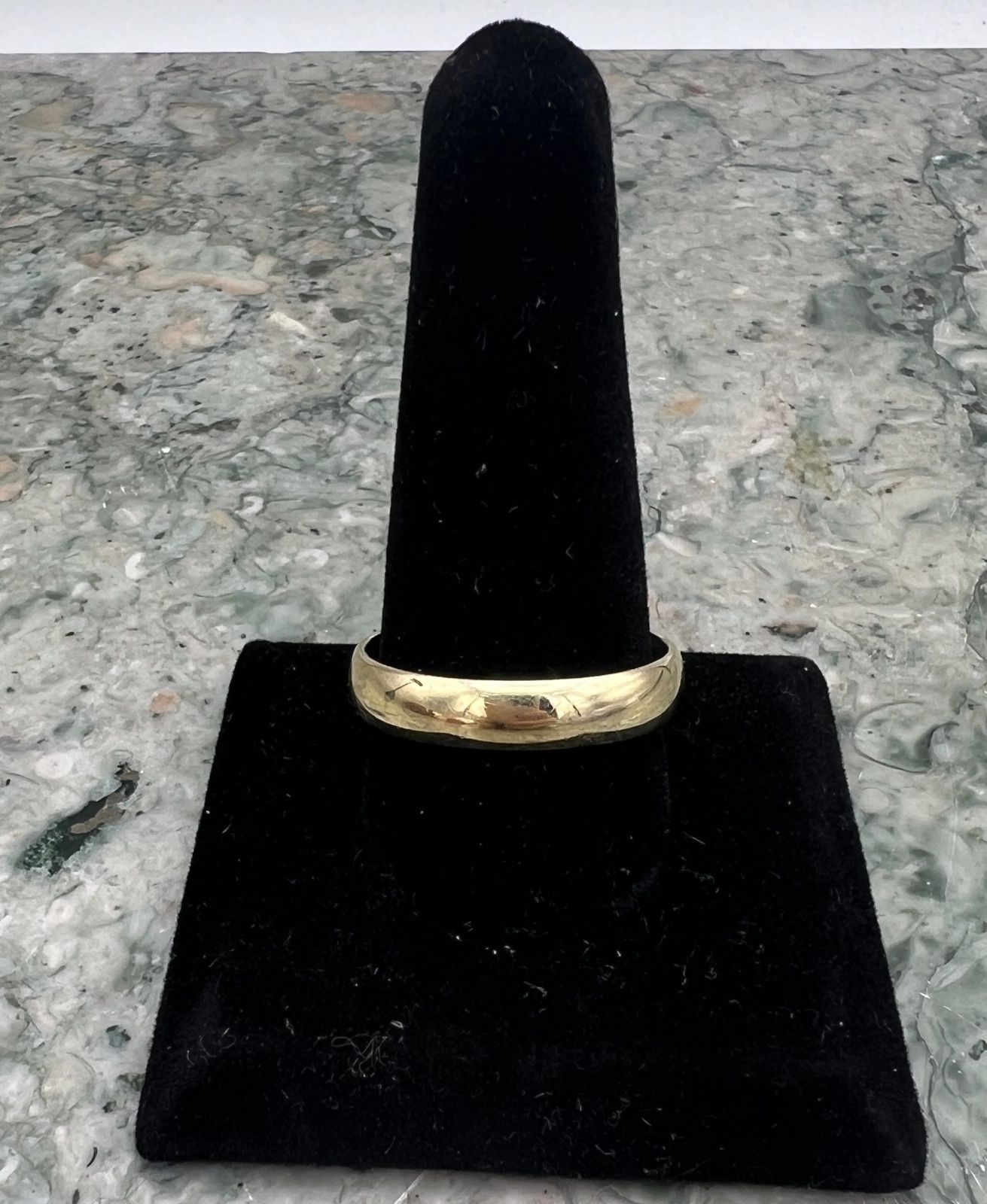 10K Yellow Gold Wedding Band Ring Classic Plain Style. Sz 13 2