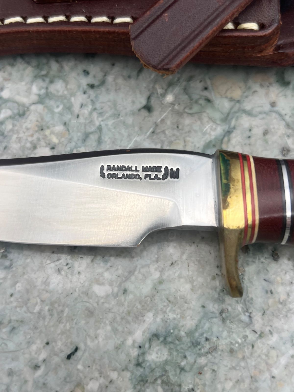 Randall Made Model 27 Mini Trailblazer 3.5" Stag Knife M27 Sheath 2