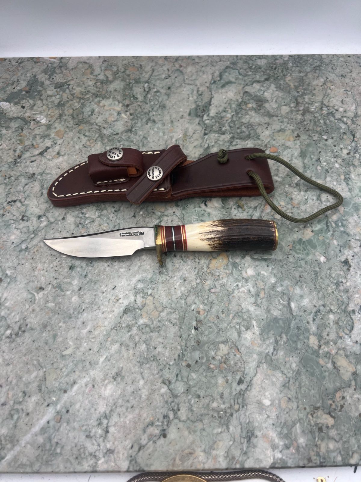 Randall Made Model 27 Mini Trailblazer 3.5" Stag Knife M27 Sheath