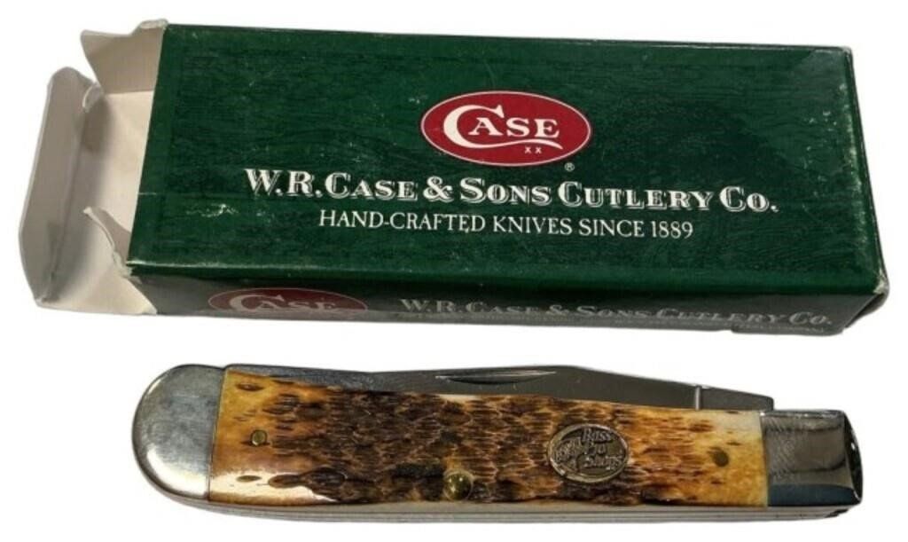 Case 6254 SS BRNT Amber Folding Knife