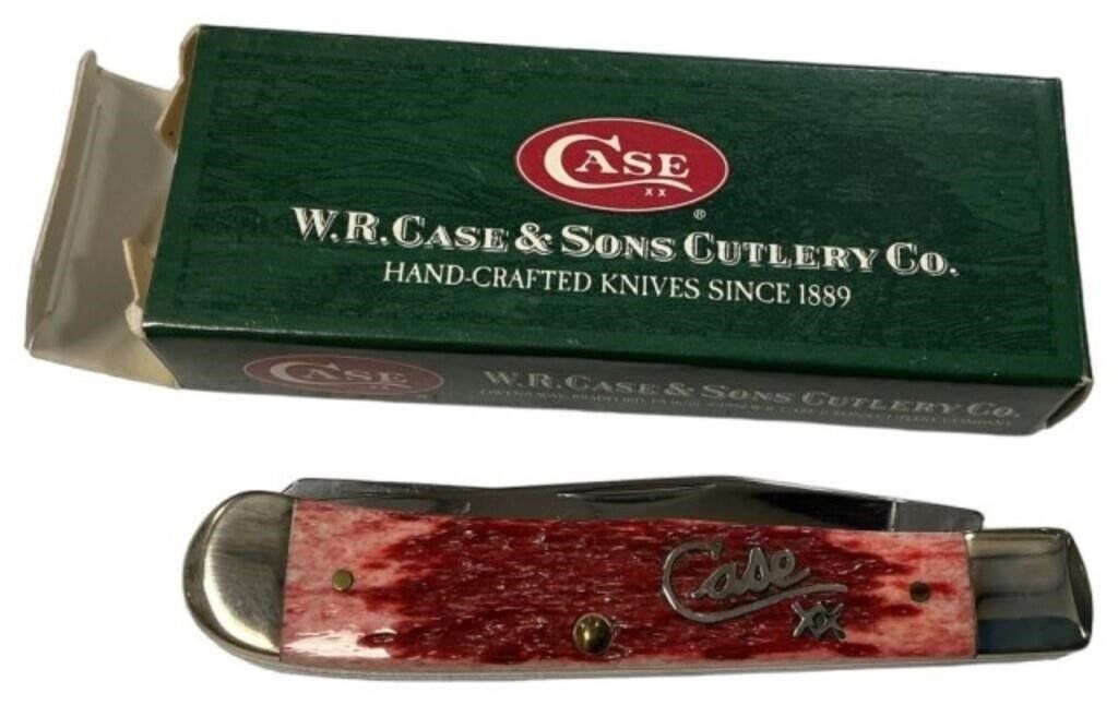 Case 6254 SS Burgandy Trapper Knife