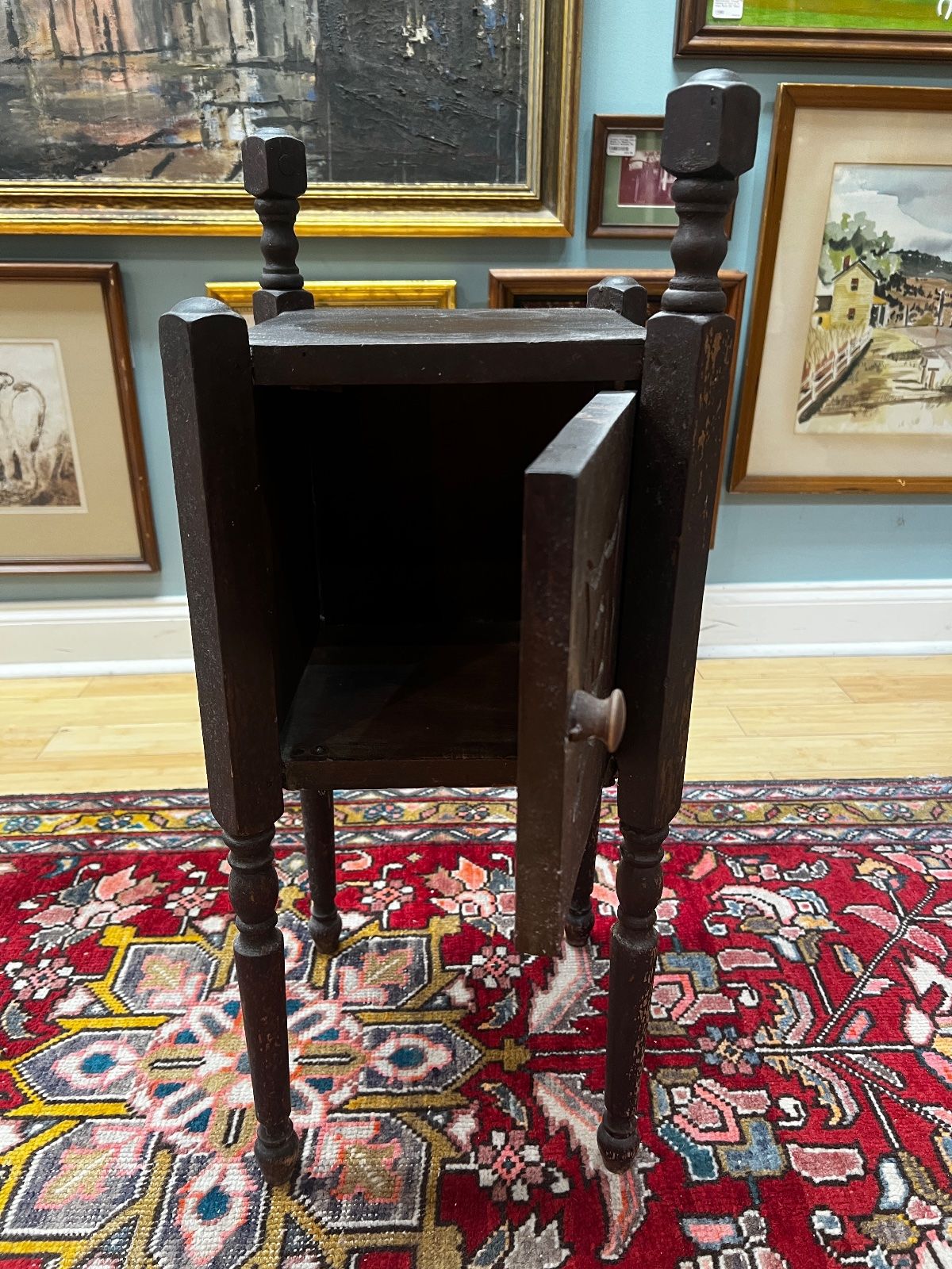Antique Wooden Smoking Stand / Tobacco Cabinet - c.1920/30s 2