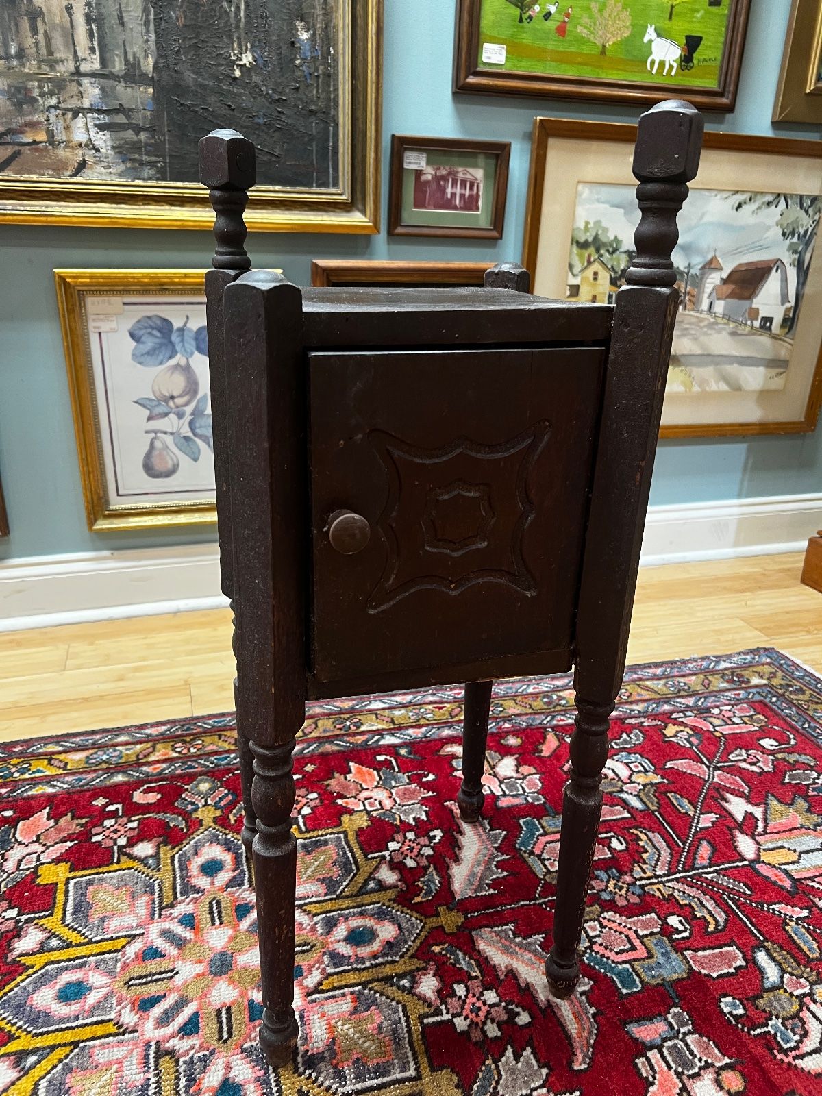 Antique Wooden Smoking Stand / Tobacco Cabinet - c.1920/30s 3