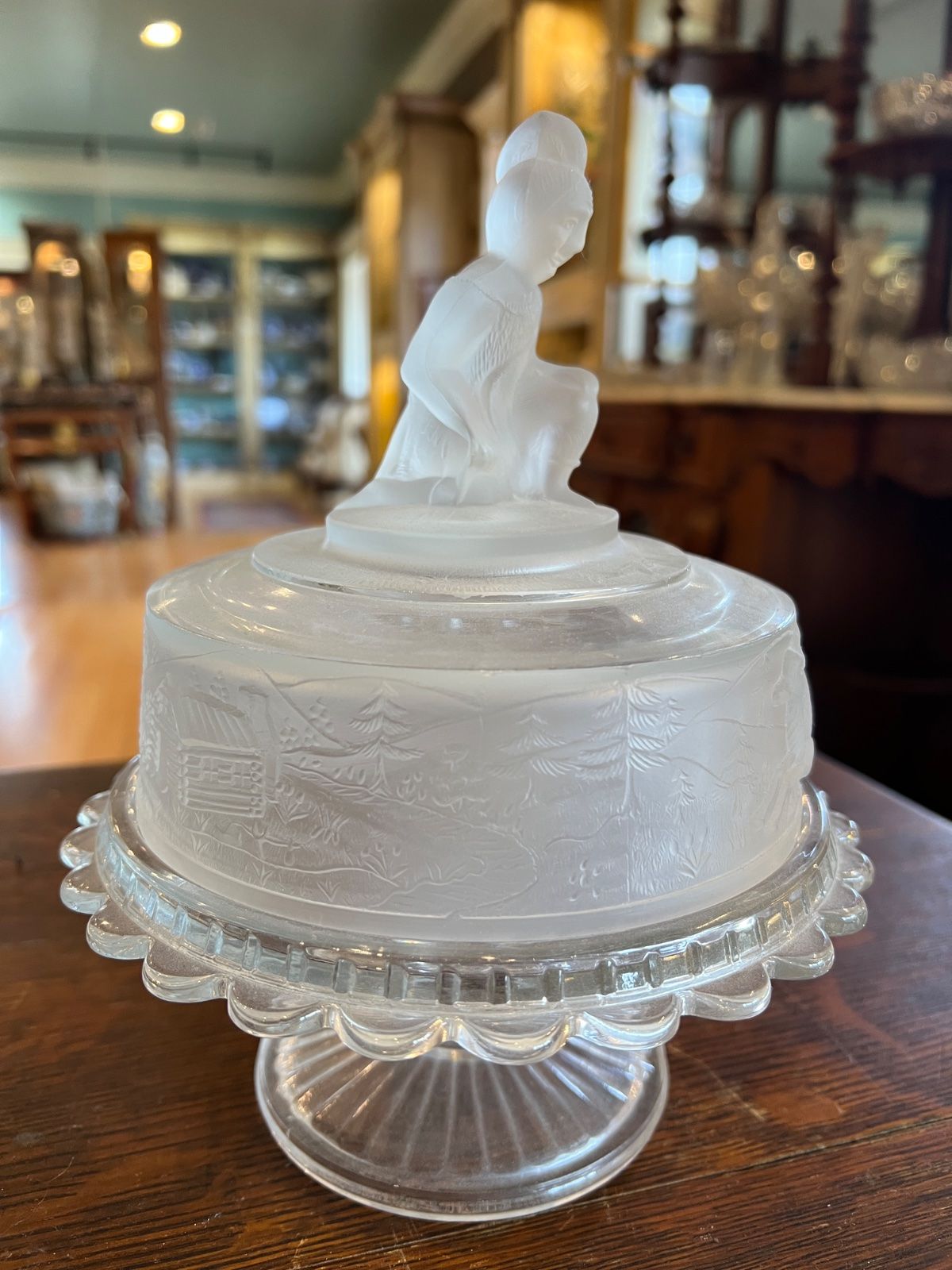Westward Ho 2pc Larger Round Compote 2