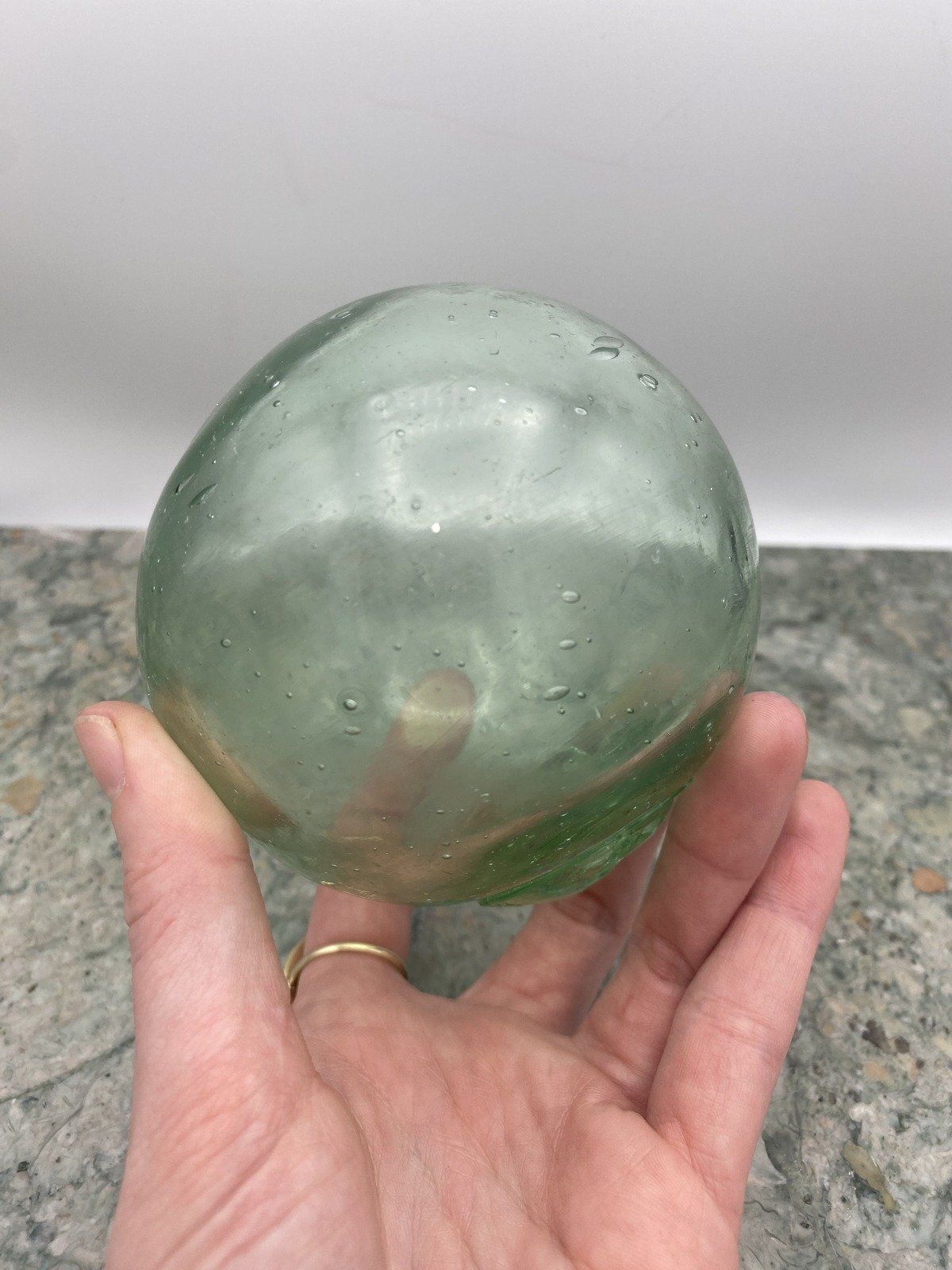 Antique Glass Blown Floater Orb