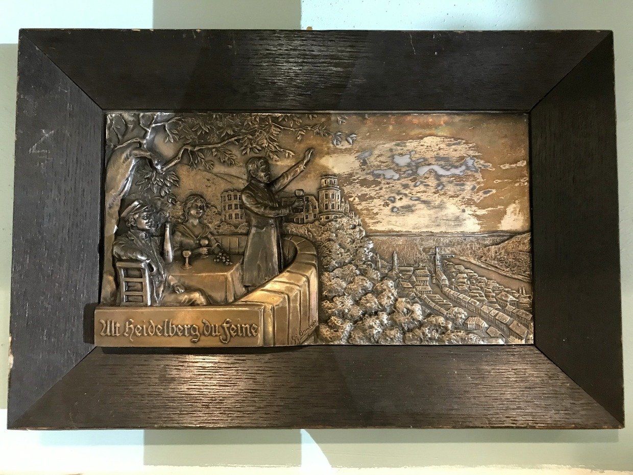 Alt Heidelburg du Feine Bronze Plaque 3