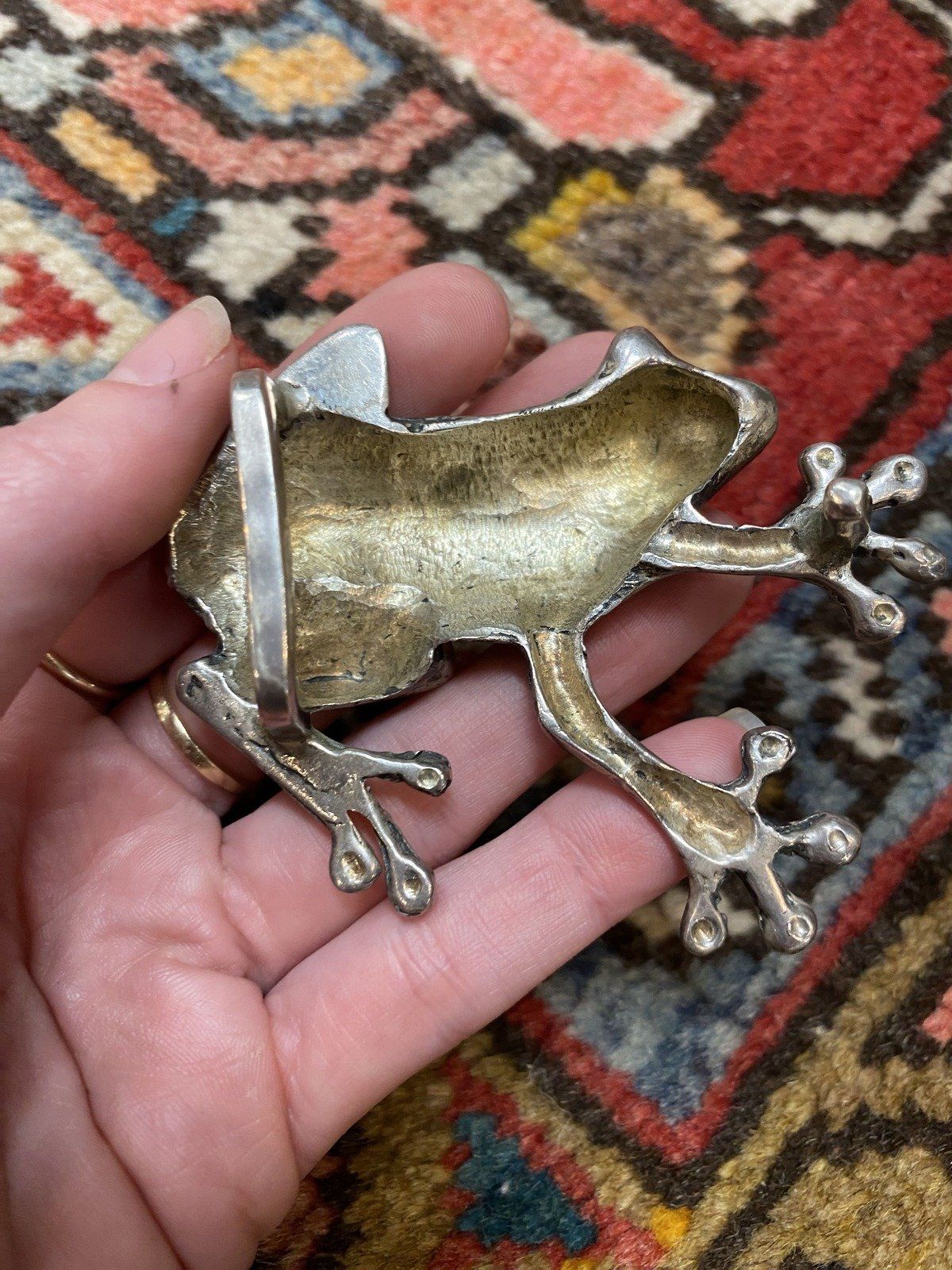 Sterling Figural Frog Belt Buckle 4