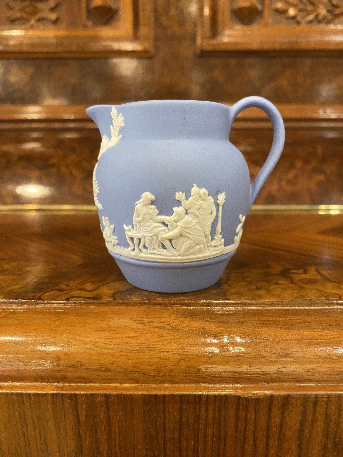 Vintage c.1963 Mini Wedgewood Jasperware Creamer 3