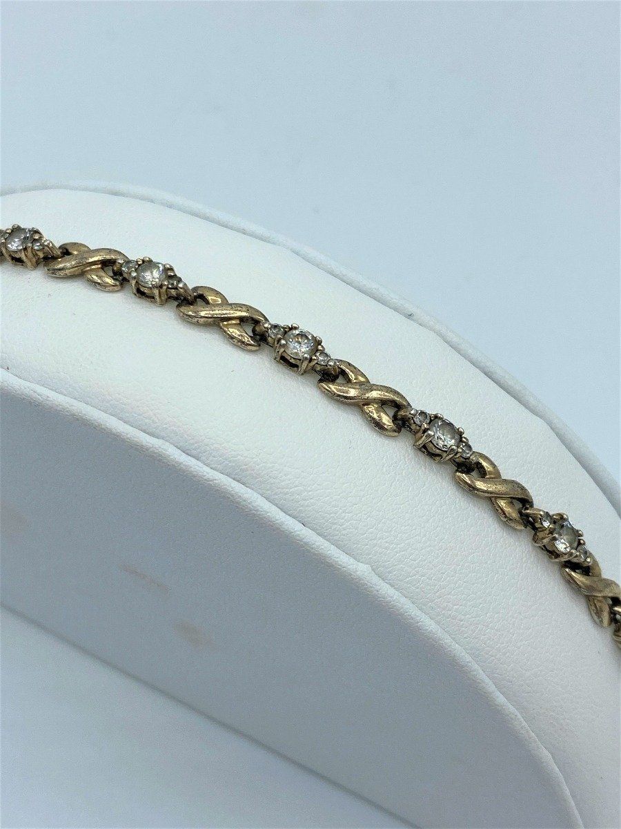 Sterling Silver Crystal Bracelet 2