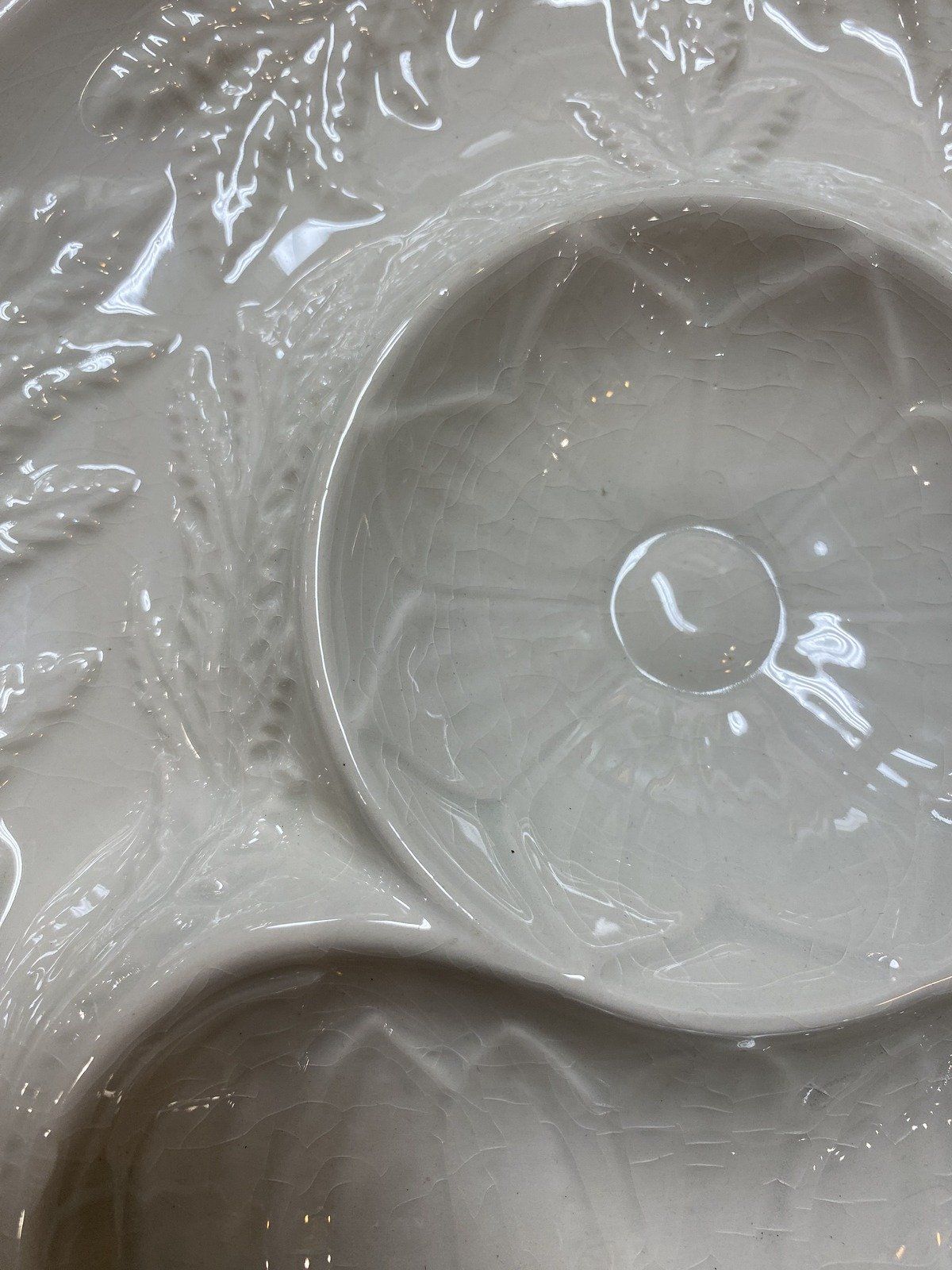 Secia Portugal Ceramic Majolica Divided Serving Dish #925 2
