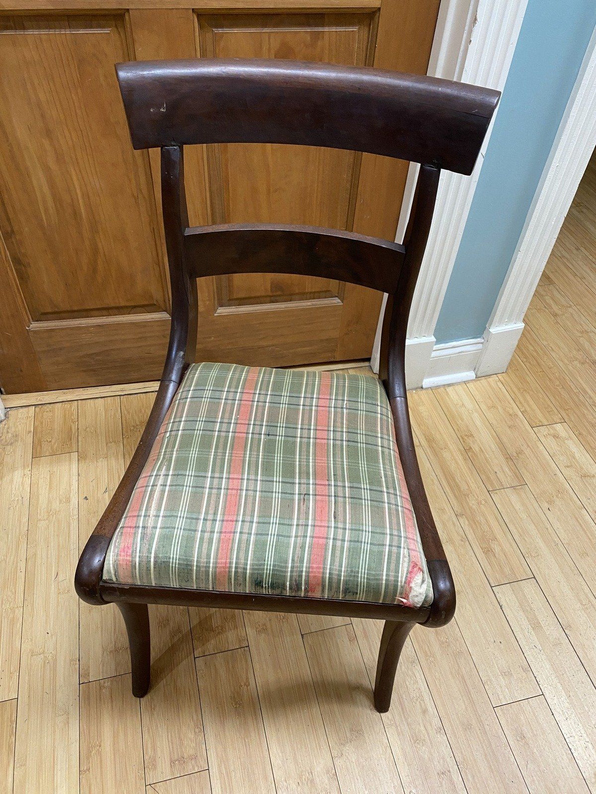 Regency Mahogany Side Chair #595