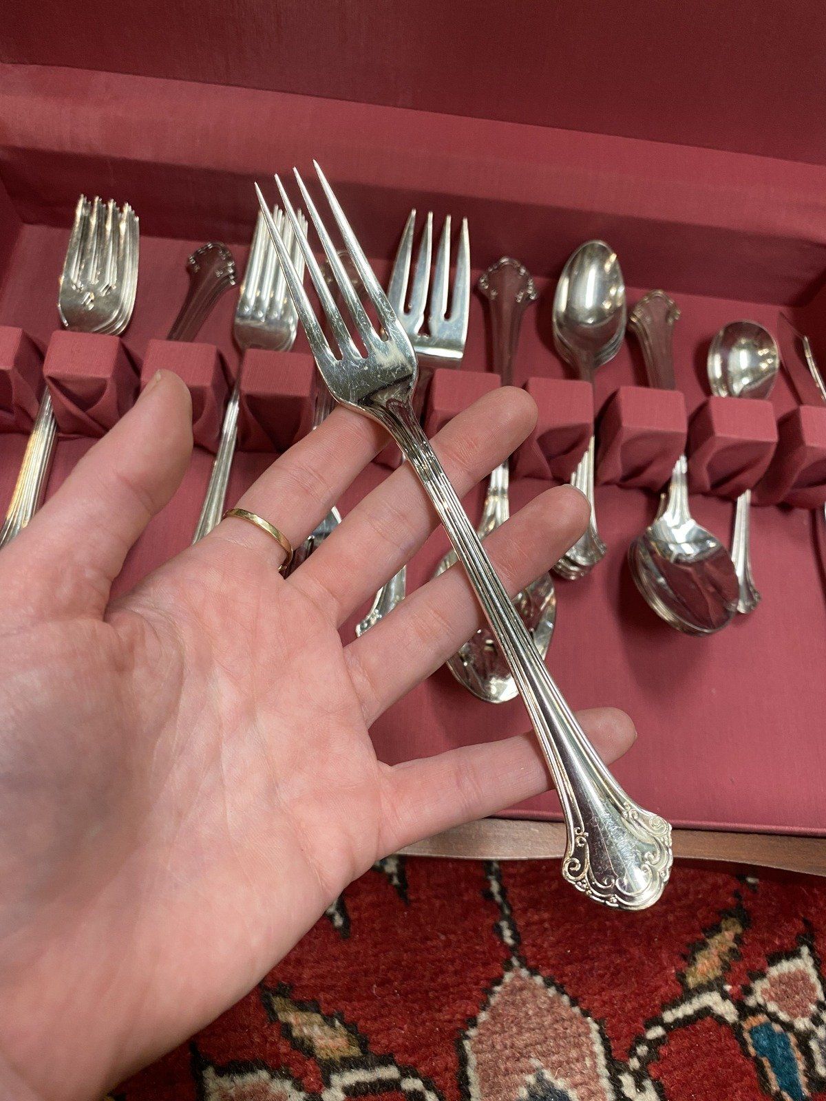 Towle Silver Plated 4 Place Setting + 29pc Flatware Set + Box 8