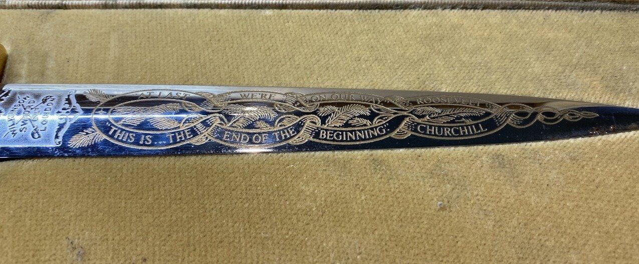 Limited Edition Sword - The Dessert War North Africa World War II No. 202 of 2500 3