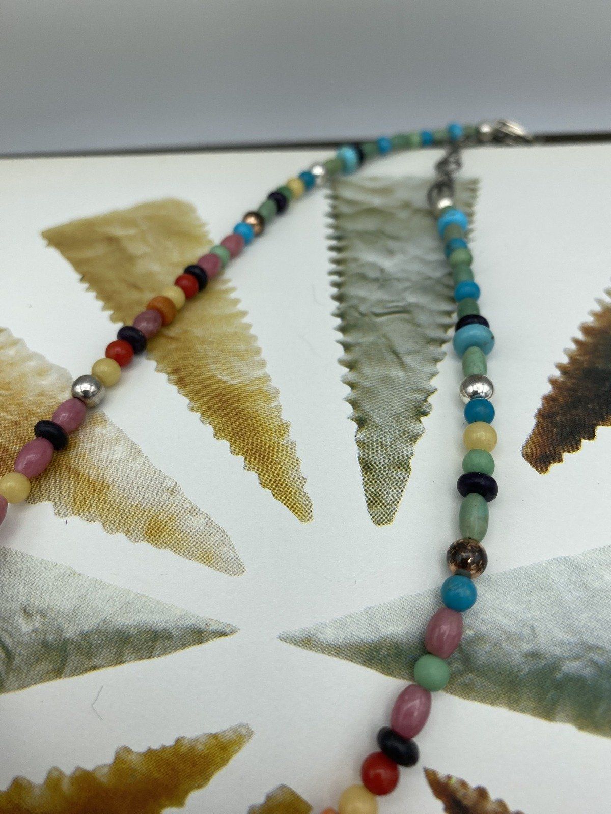 Sterling Silver Native Turquoise + Spiny Oyster Necklace 2