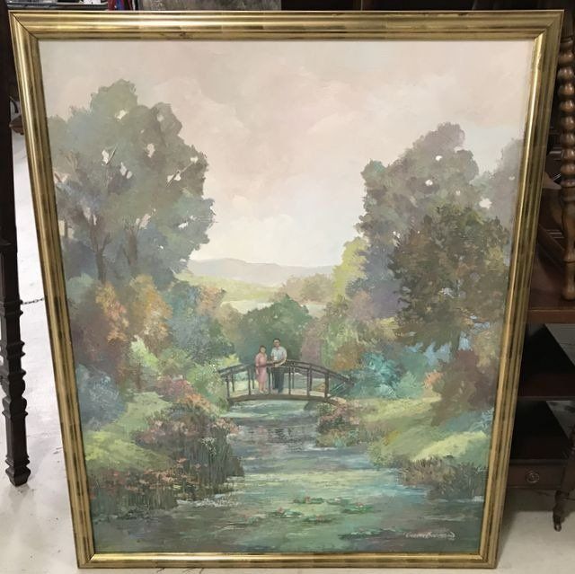 Large Oil Painting Landscape by Cristen Craven Barnard