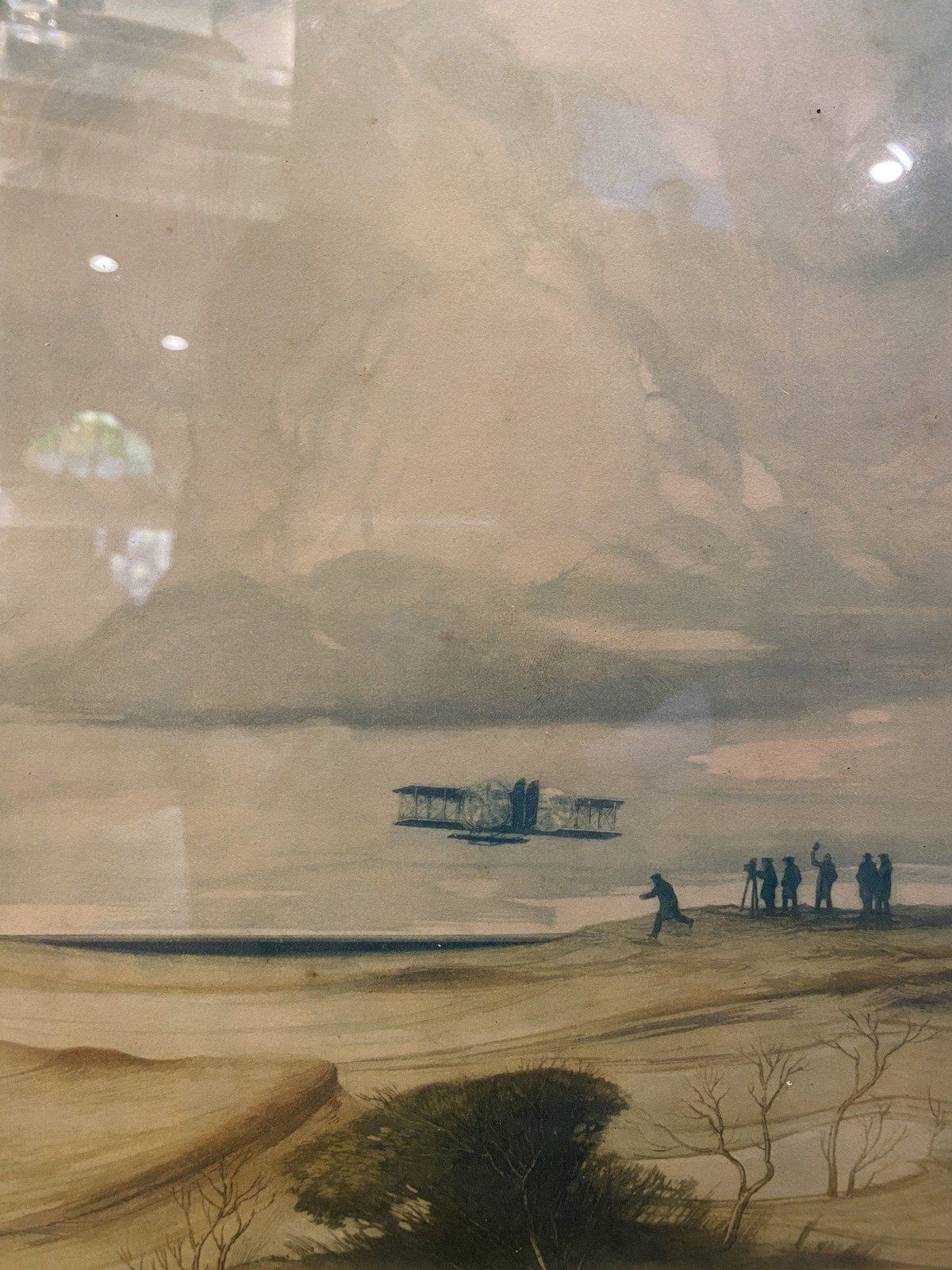 Vintage Print of Aircraft Signed by Artist 2