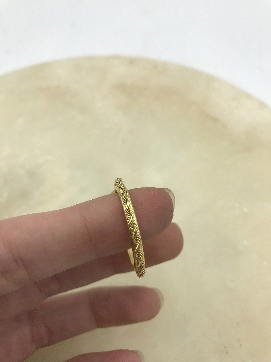 14k Gold Rope 1/4oz Krugerrand Coin Bezel 2