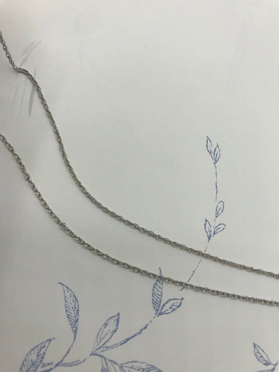 Sterling Silver .925 Blue Topaz + CZ Crowned Necklace 4
