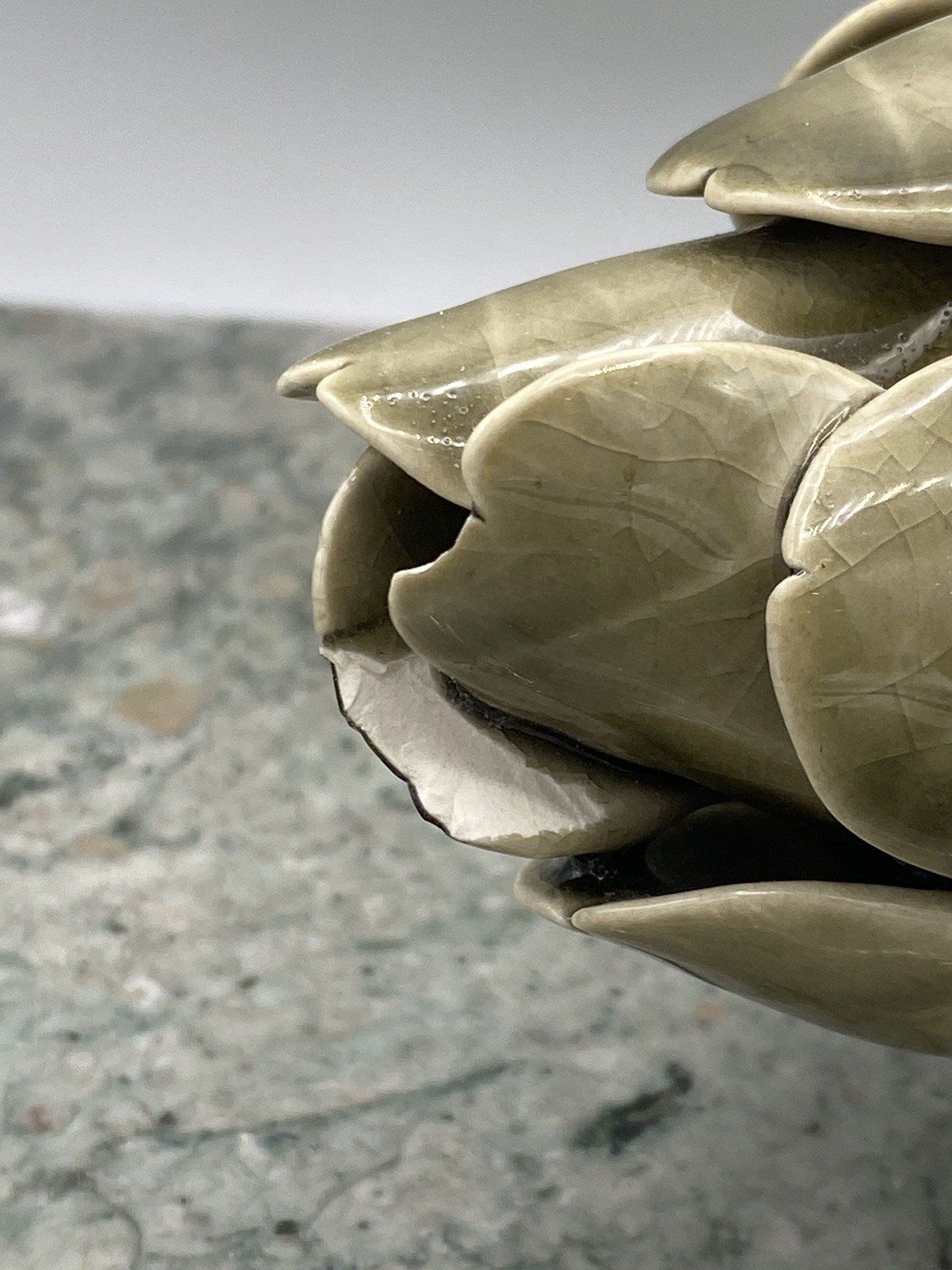 Ceramic Artichoke Majolica Figural Decor 2