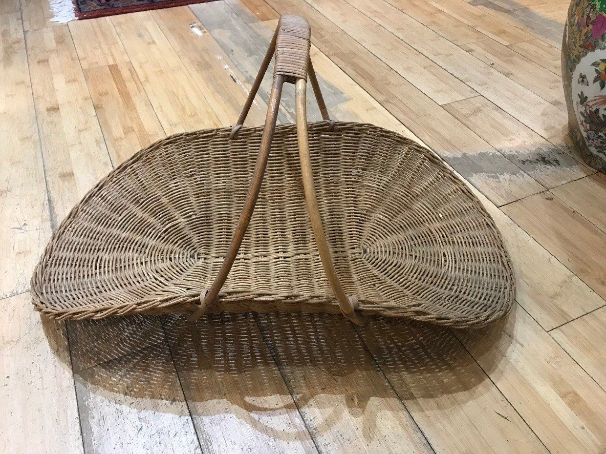 Wicker Handled Gathering Basket