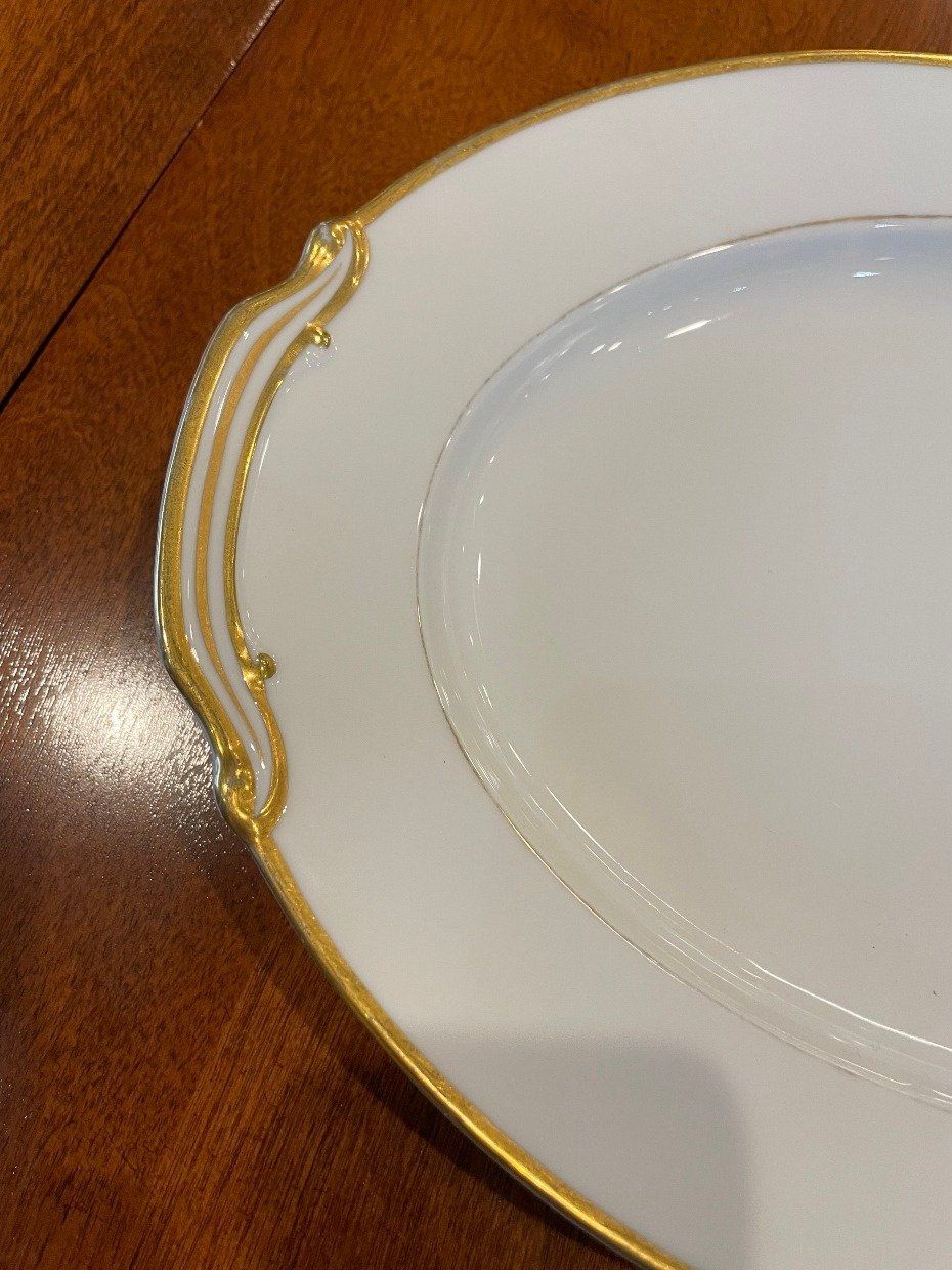 Noritake Bone China + Gilt Rim Goldencroft No.4983 Serving Platter 2