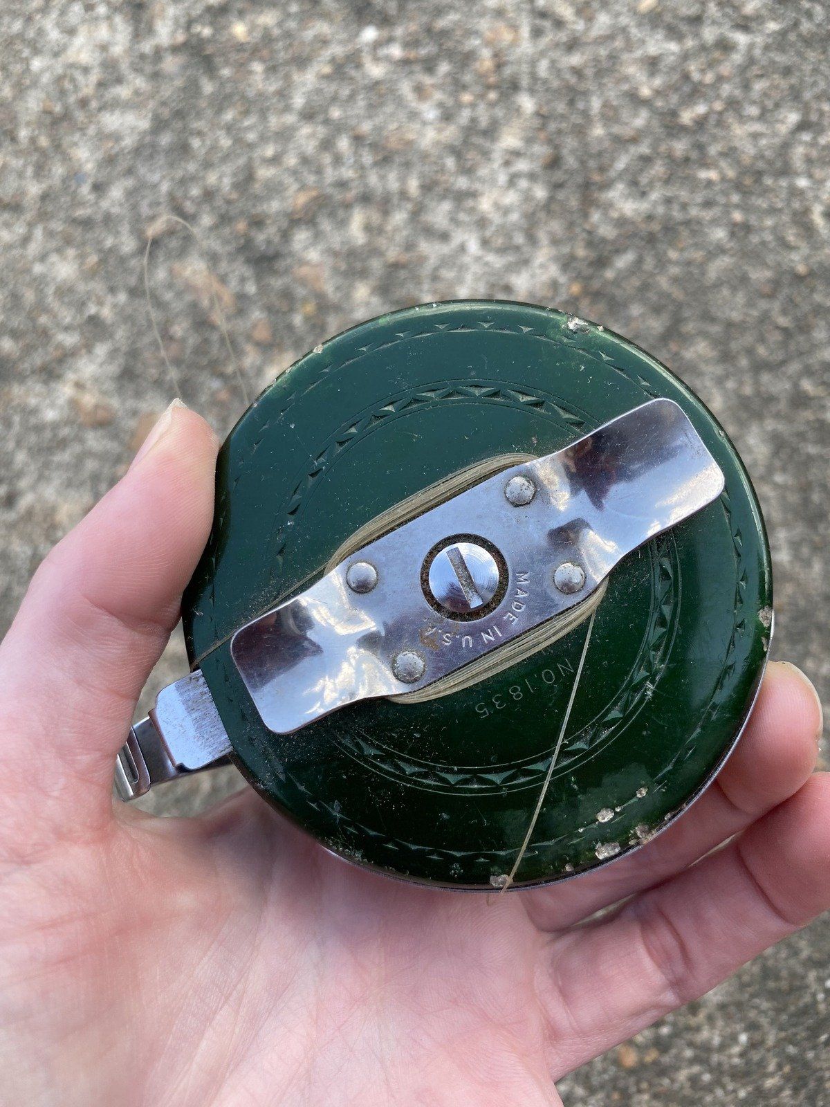 Vintage Shakespeare Silent Automatic Tru-Art No.1835 Model GD Fly Green Reel 6