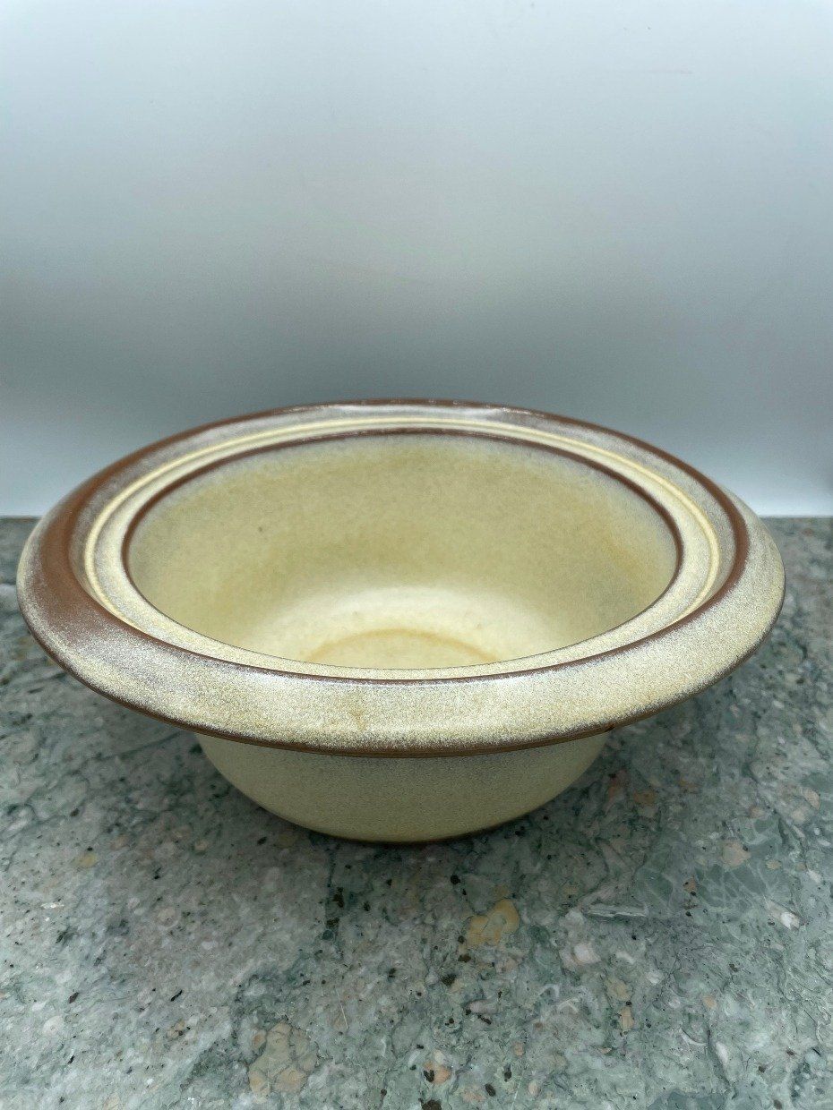 Frankoma Desert Tan/Gold Lg Casserole Server Plainsware Bowl 6VS *No Lid*