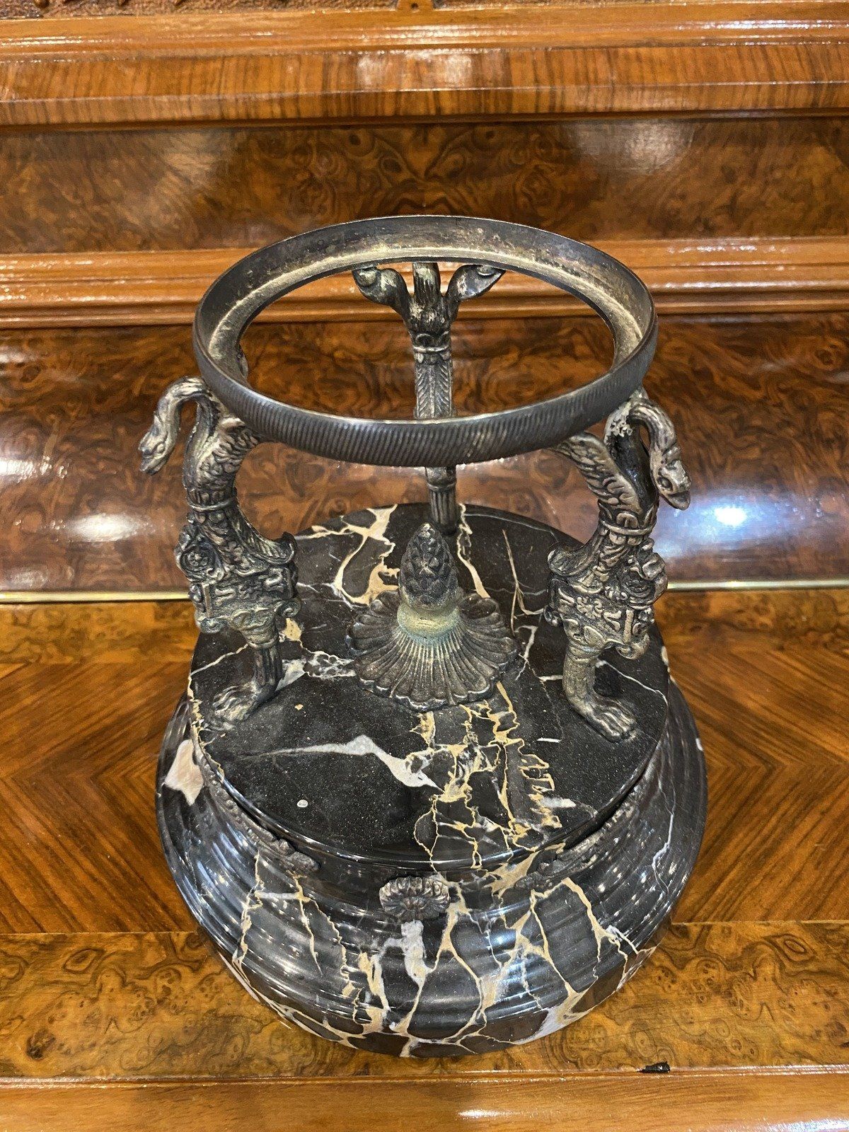 Black Marble Base Figural Display Stand 7