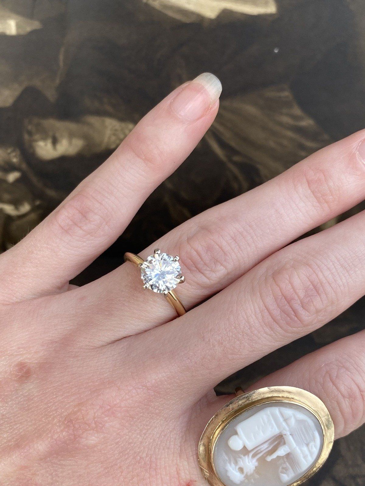 14k Gold 1.93ct Brilliant Cut Solitaire Diamond Engagement Ring #176 5