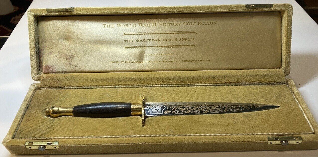 Limited Edition Sword - The Dessert War North Africa World War II No. 202 of 2500
