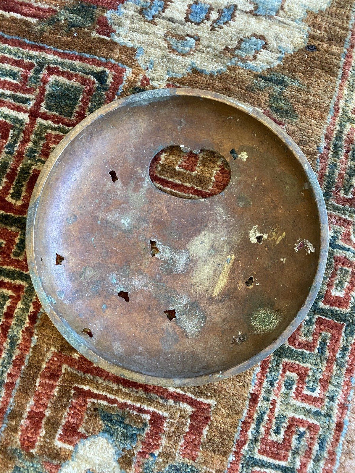 Antique Chinese Brass Butterfly Lid (For Serving/Incense) 6