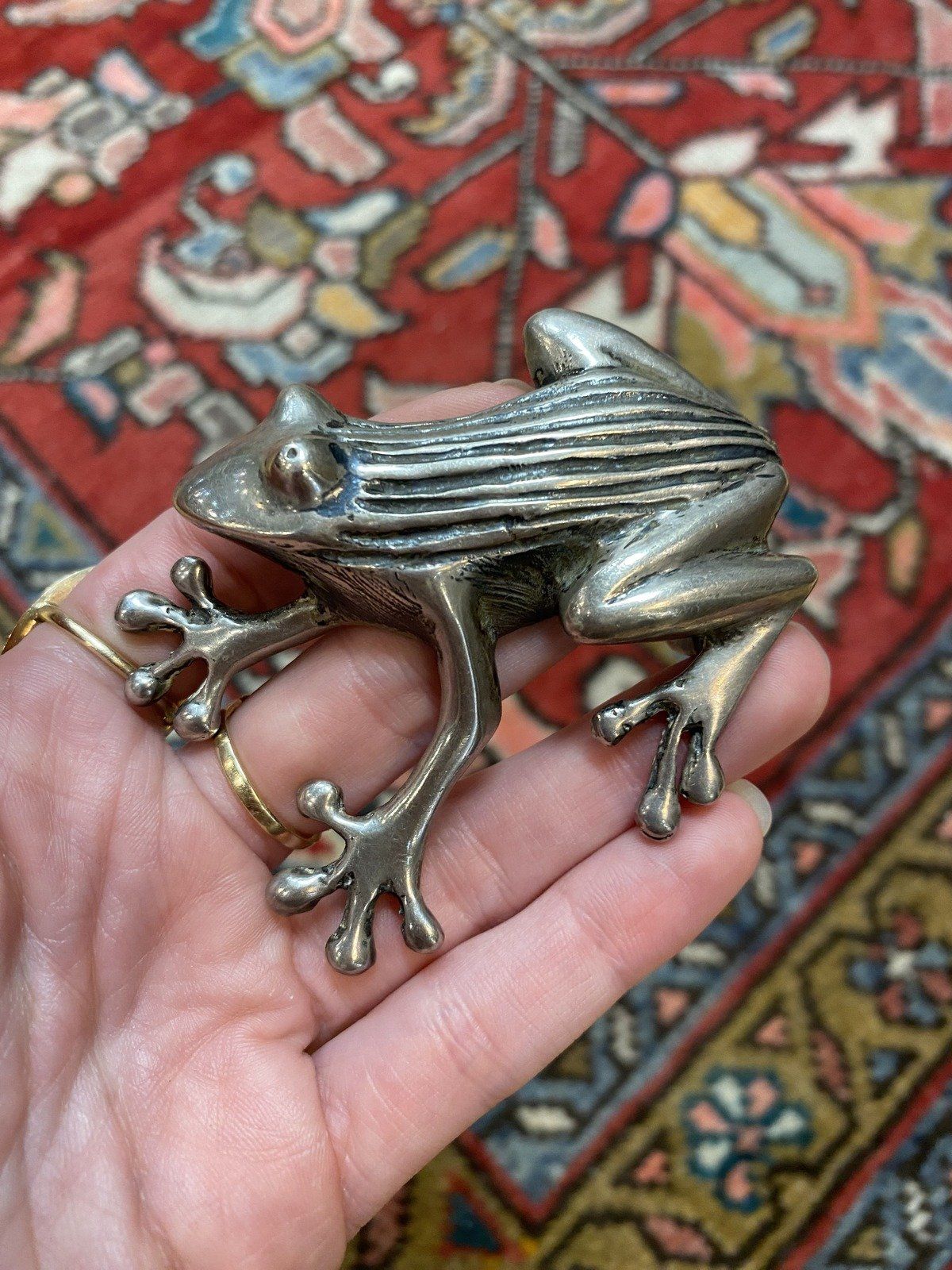 Sterling Figural Frog Belt Buckle 2