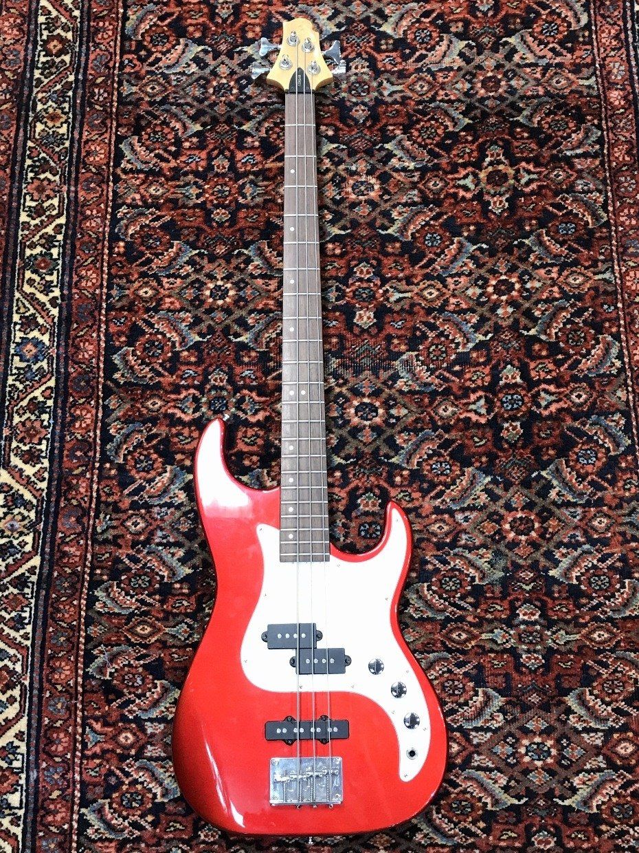 Greg Bennet Design Corsair Red Bass Guitar