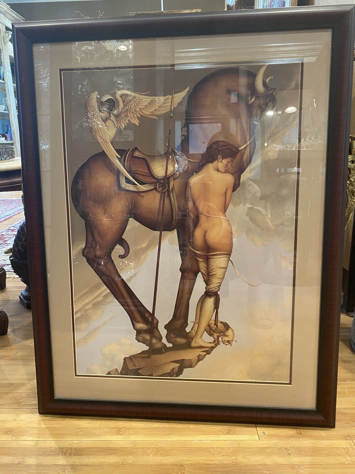 34x27 Michael Parkes Athena Art Print